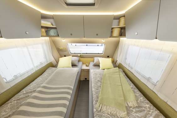As duas camas de solteiro podem ser facilmente convertidas em uma cama grande (opcional) • 510 ER | Skagen